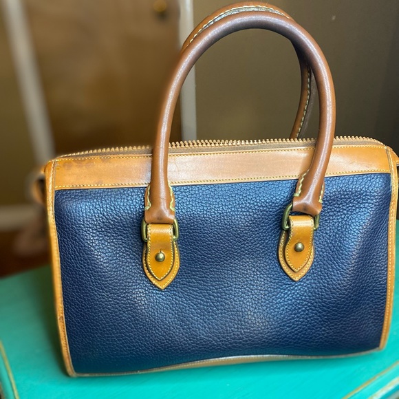 Vintage Dooney and Bourke Blue Satchel - Picture 2 of 12
